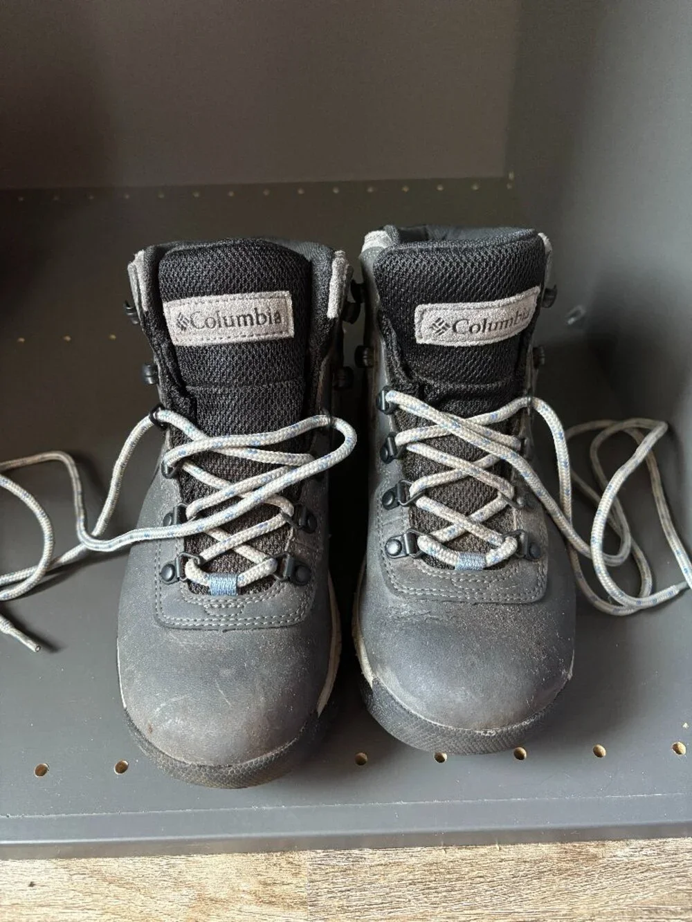 Columbia Women's Newton Ridge Plus Mid Waterproof Hiking Boots Quarry Size 6